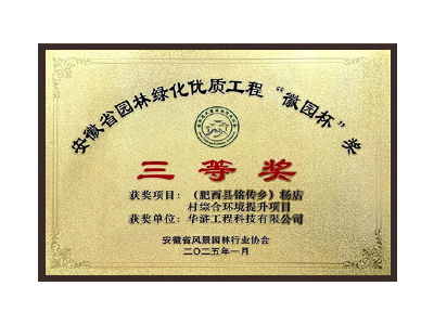 内蒙古荣获2025“徽园杯”奖三等奖